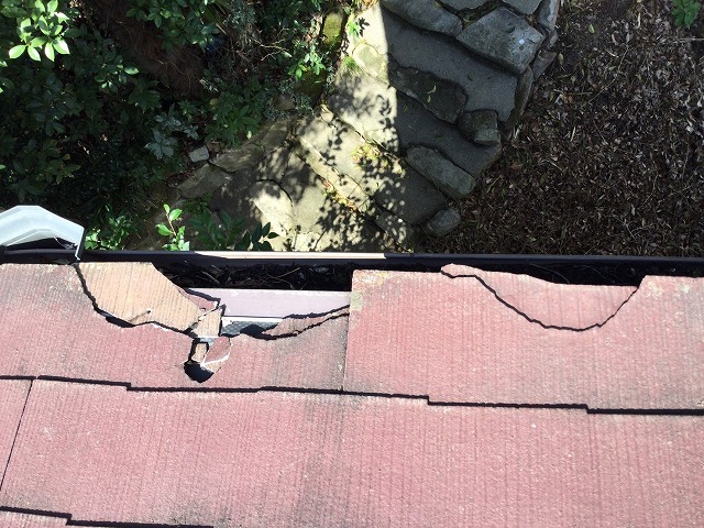 カラーベストの割れ